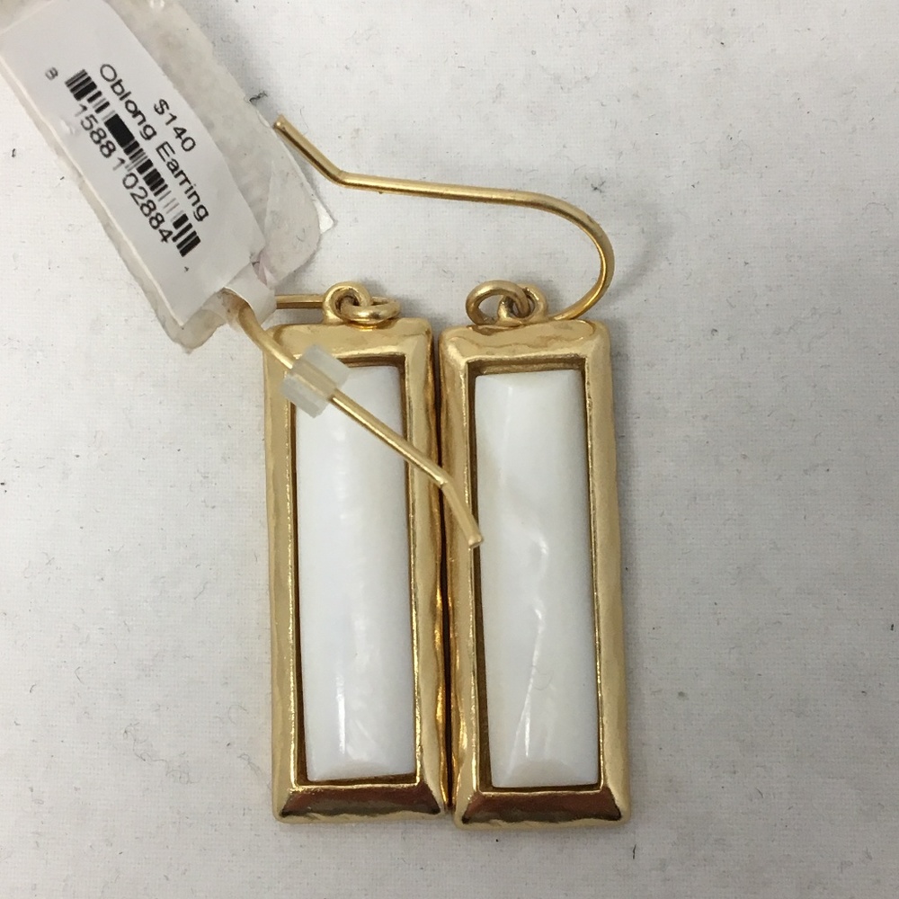 Stephanie Kantis Mother of Pearl Oblong Earrings